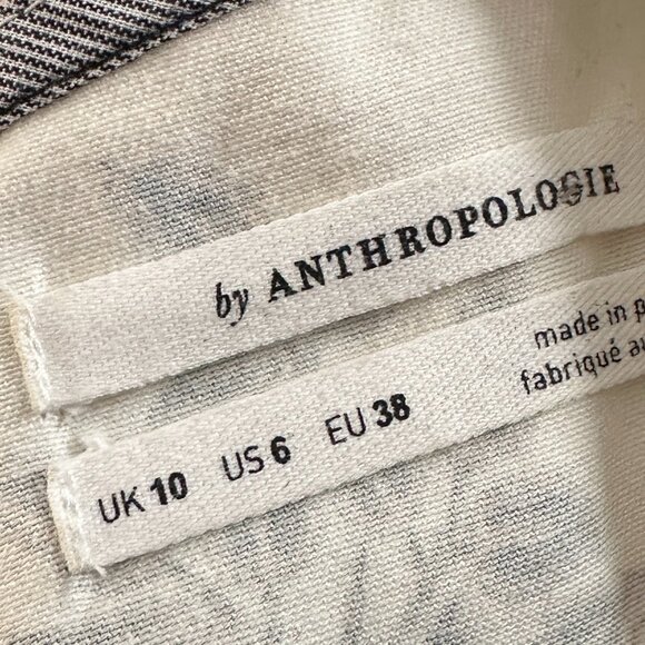 Anthropologie Woodblock Midi Dress Women's size 6 Cream Resort Vacation - Picture 5 of 9